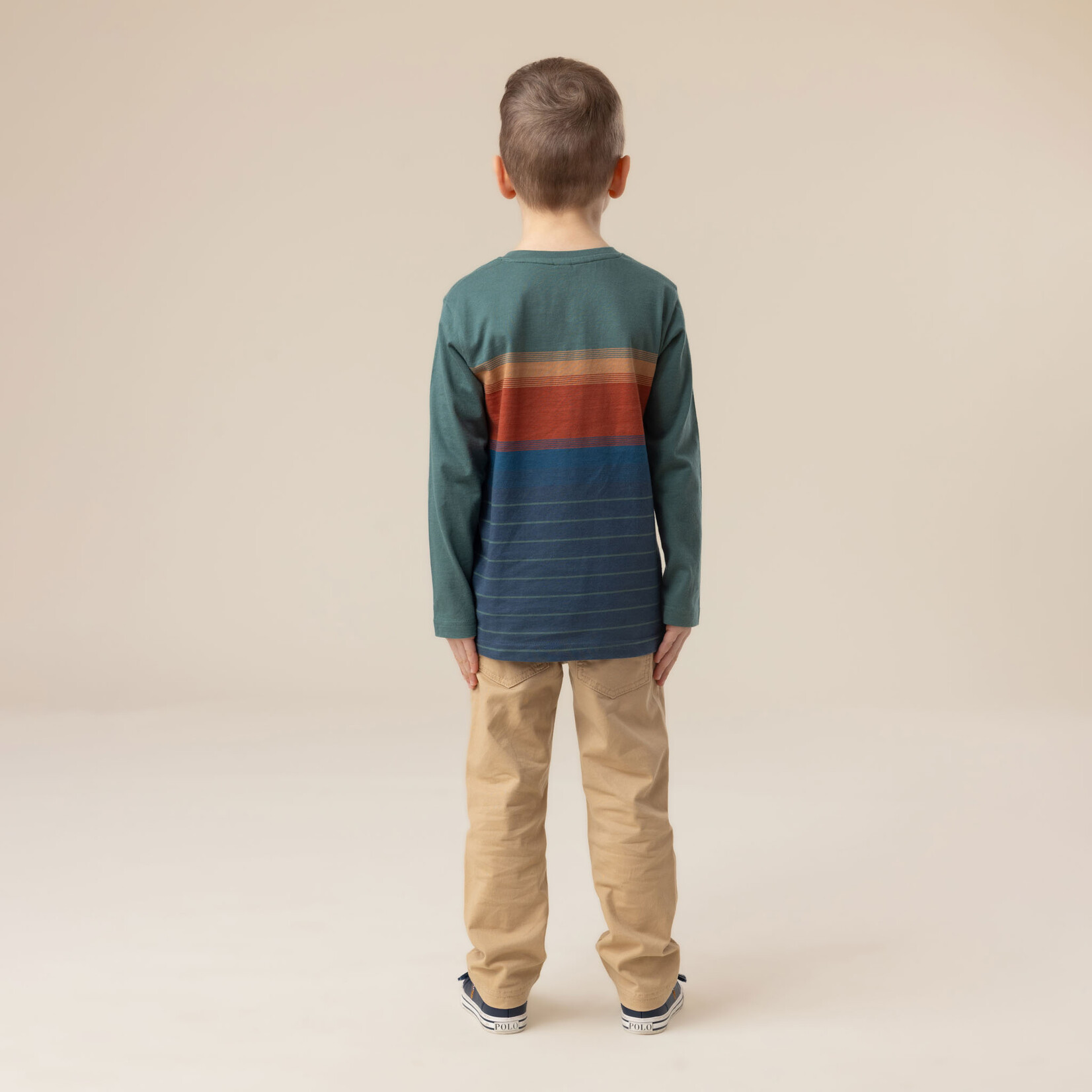 Nanö NANÖ -  Striped Long-Sleeve T-Shirt  'Exploration du nord!'
