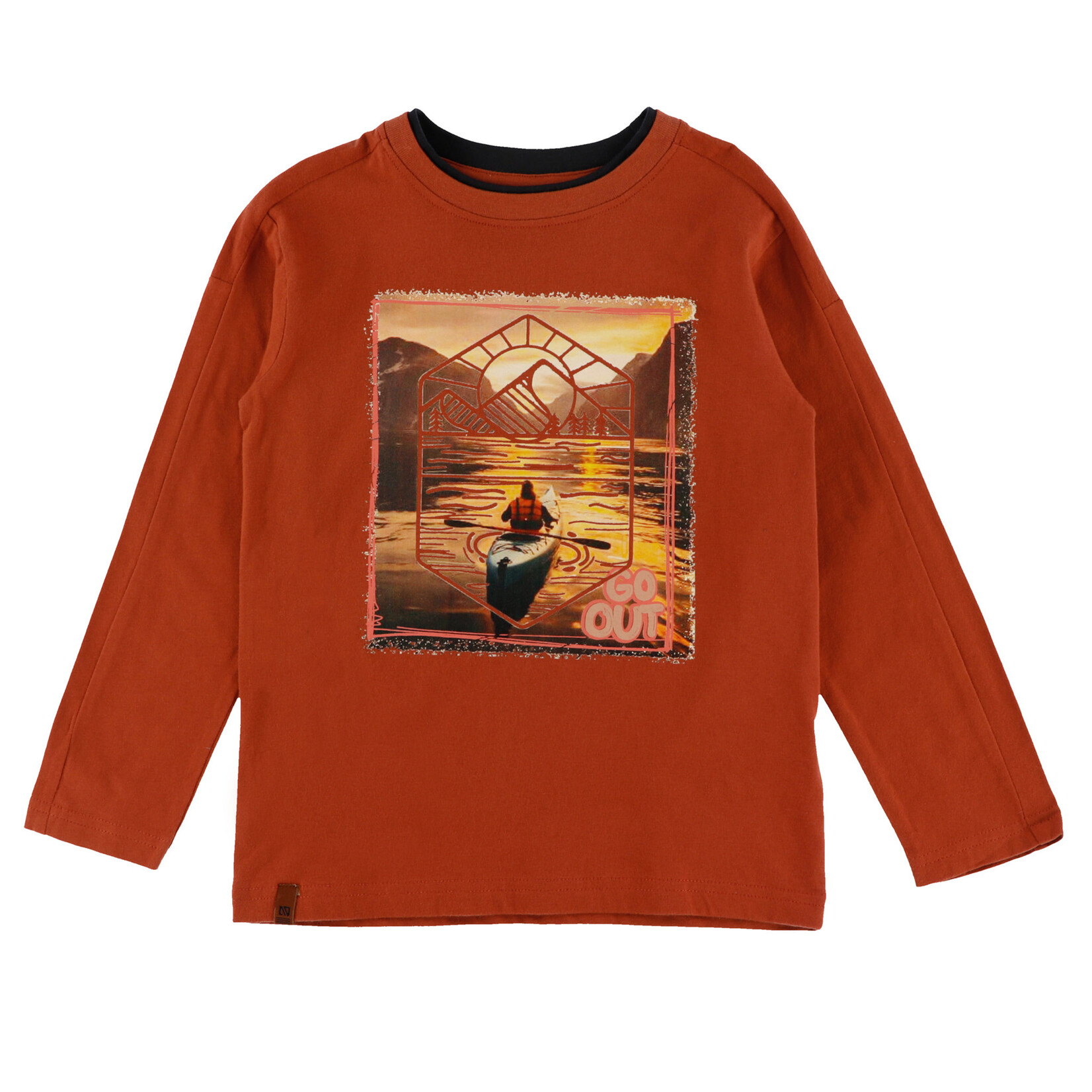 Nanö NANÖ - Long-sleeved T-shirt with nature print  'Exploration du nord!'