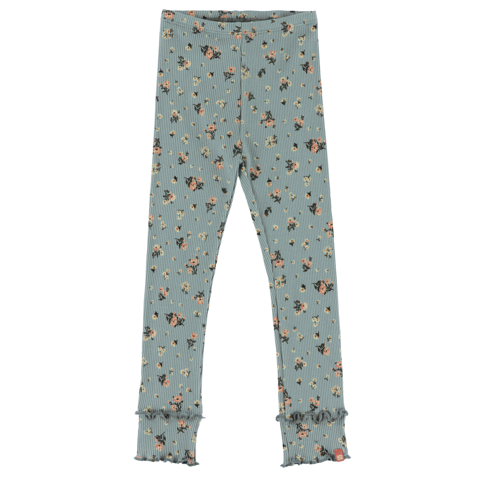Nanö NANÖ - Pale blue leggings with a floral print 'Journée en Fleurs'