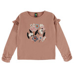 Nanö NANÖ - T-shirt rose à manches longues  avec imprimé de fleurs 'Journée en Fleurs'