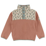 Nanö NANÖ - Chandail en coton ouaté rose avec imprimé de fleurs 'Journée en Fleurs'