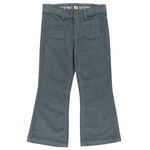 Nanö NANÖ - Pantalon bleu pâle en corduroy extensible ' Journée en Fleurs'