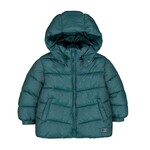 Mayoral MAYORAL - Manteau matelassé mi-saison vert-de-gris ultra léger avec capuche détachable
