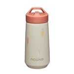 Noüka NOÜKA - Gourde avec paille à rabat 14 Oz - Ice Cream