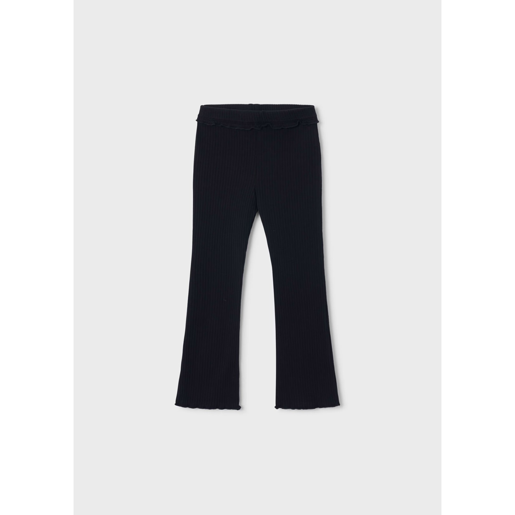 Mayoral MAYORAL - Black ribbed flared leggings