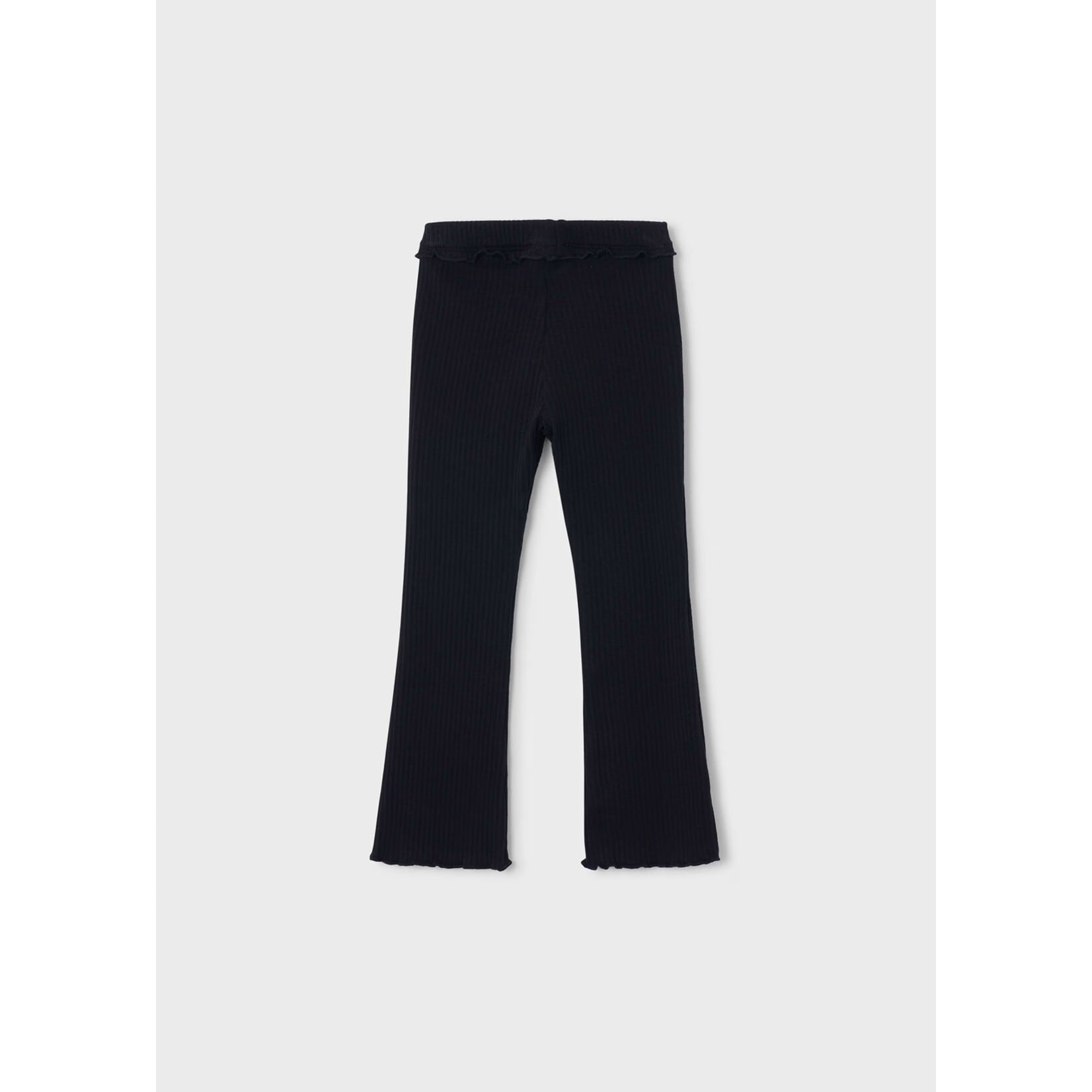 Mayoral MAYORAL - Black ribbed flared leggings