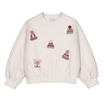 Mayoral MAYORAL - Chandail de style pull à manches longues beige avec broderie de tuques