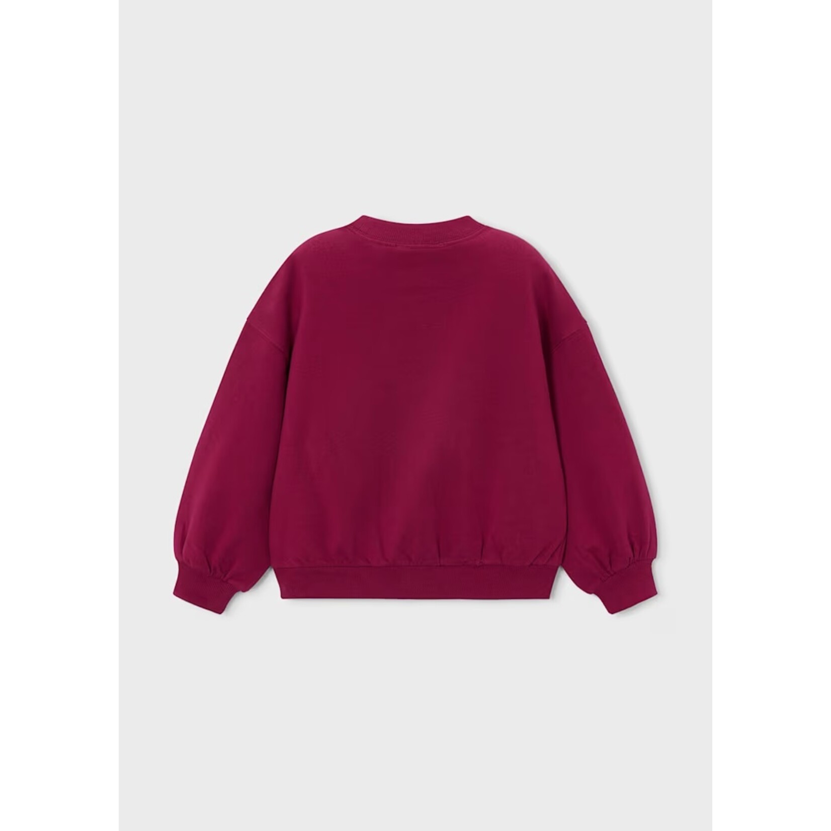 Mayoral  MAYORAL - Red pullover-style sweater with sequined cherry embroidery and pink bows