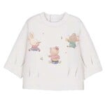 Mayoral MAYORAL - 2-piece set: Sweater with a musical animal print and polka-dot trousers.