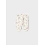 Mayoral MAYORAL - Pantalon jogger léger blanc beige avec imprimé déjeuner 'Yummy'