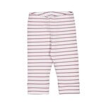 Mayoral MAYORAL - Lightly lined white leggings with terracotta pink stripes