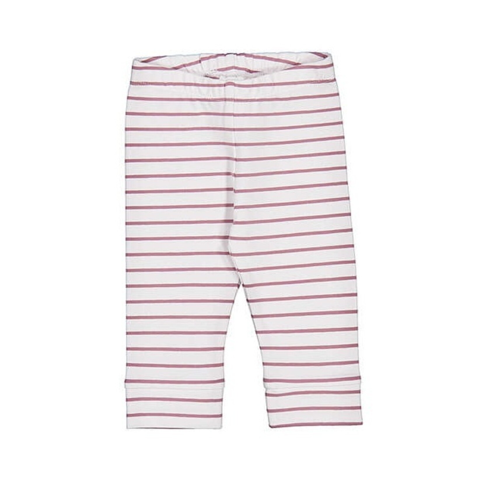 Mayoral MAYORAL - Lightly lined white leggings with terracotta pink stripes