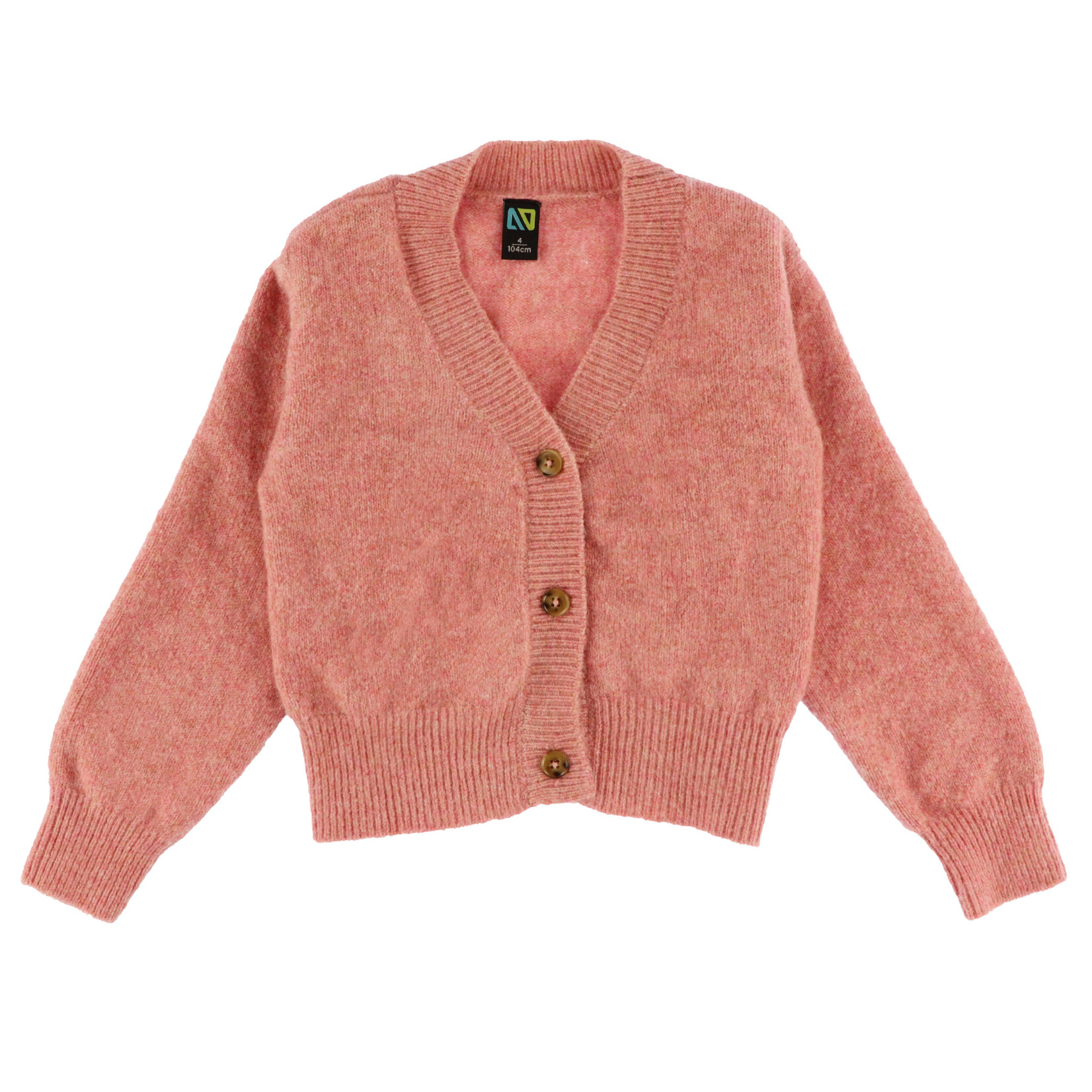Nanö NANÖ - Pink long-sleeved cardigan  'Journée en Fleurs'