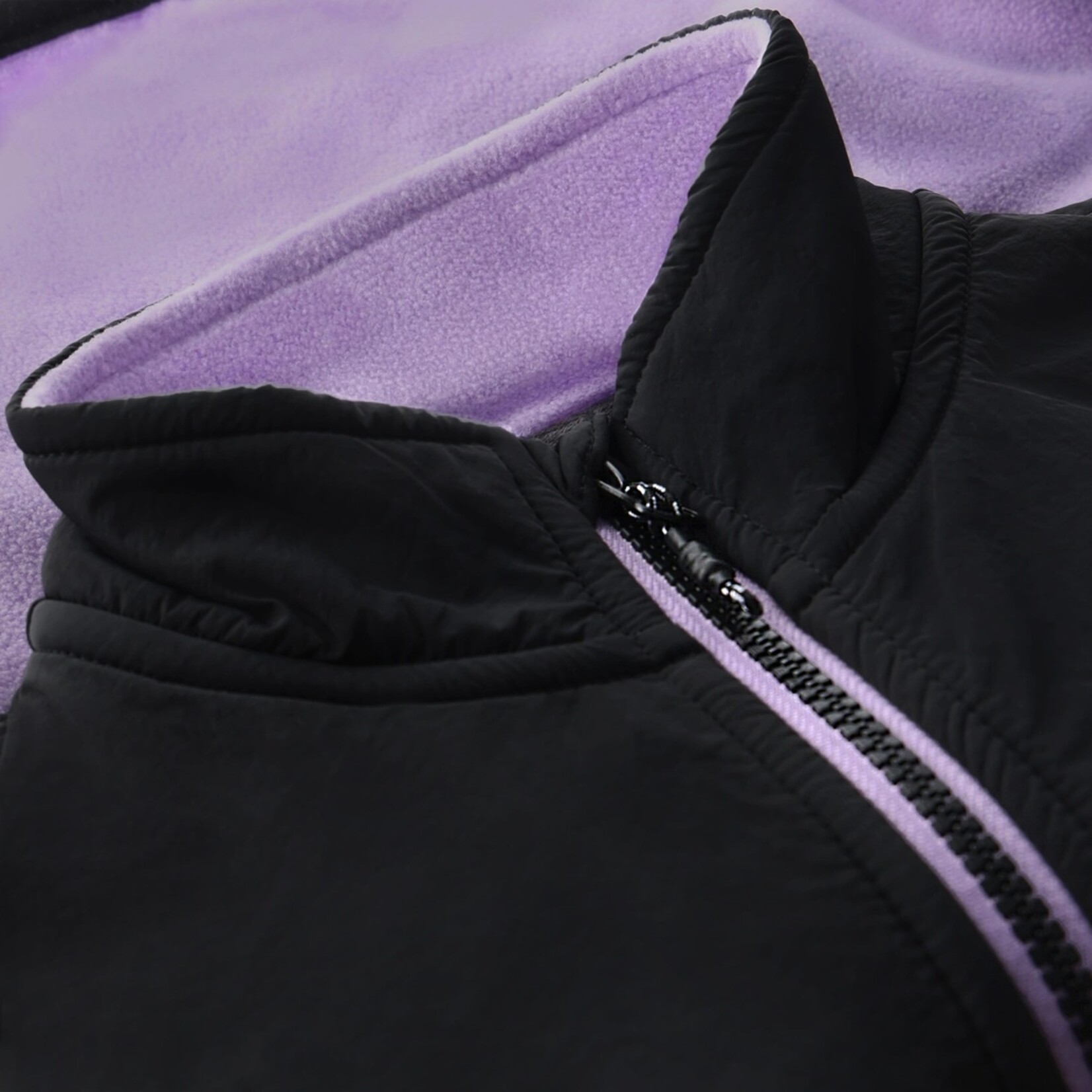 Color Kids  COLOR KIDS - Lilac fleece jacket 'Purple Rose'