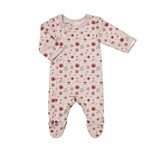 Coccoli COCCOLI - Pyjama une pièce pour bébé en modal rose avec imprimé de fleurs roses