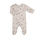 Coccoli COCCOLI - Pyjama une pièce pour bébé en modal gris avec imprimé d'écureuils
