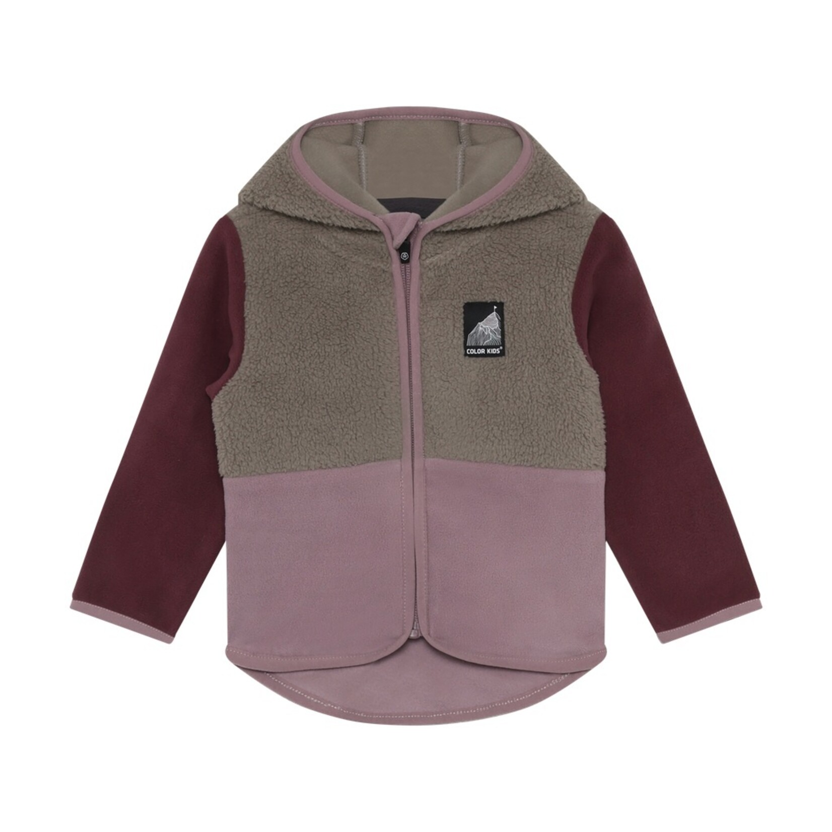 Color Kids COLOR KIDS -  Purple and grey fleece jacket for babies 'Toadstool'
