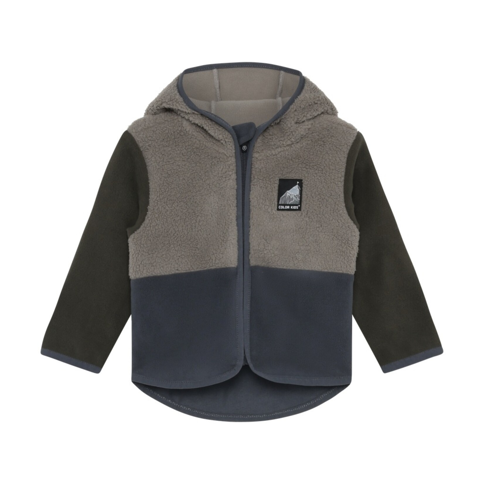 Color Kids COLOR KIDS - Veste polaire verte, grise et bleue pour bébé 'Turbulence'