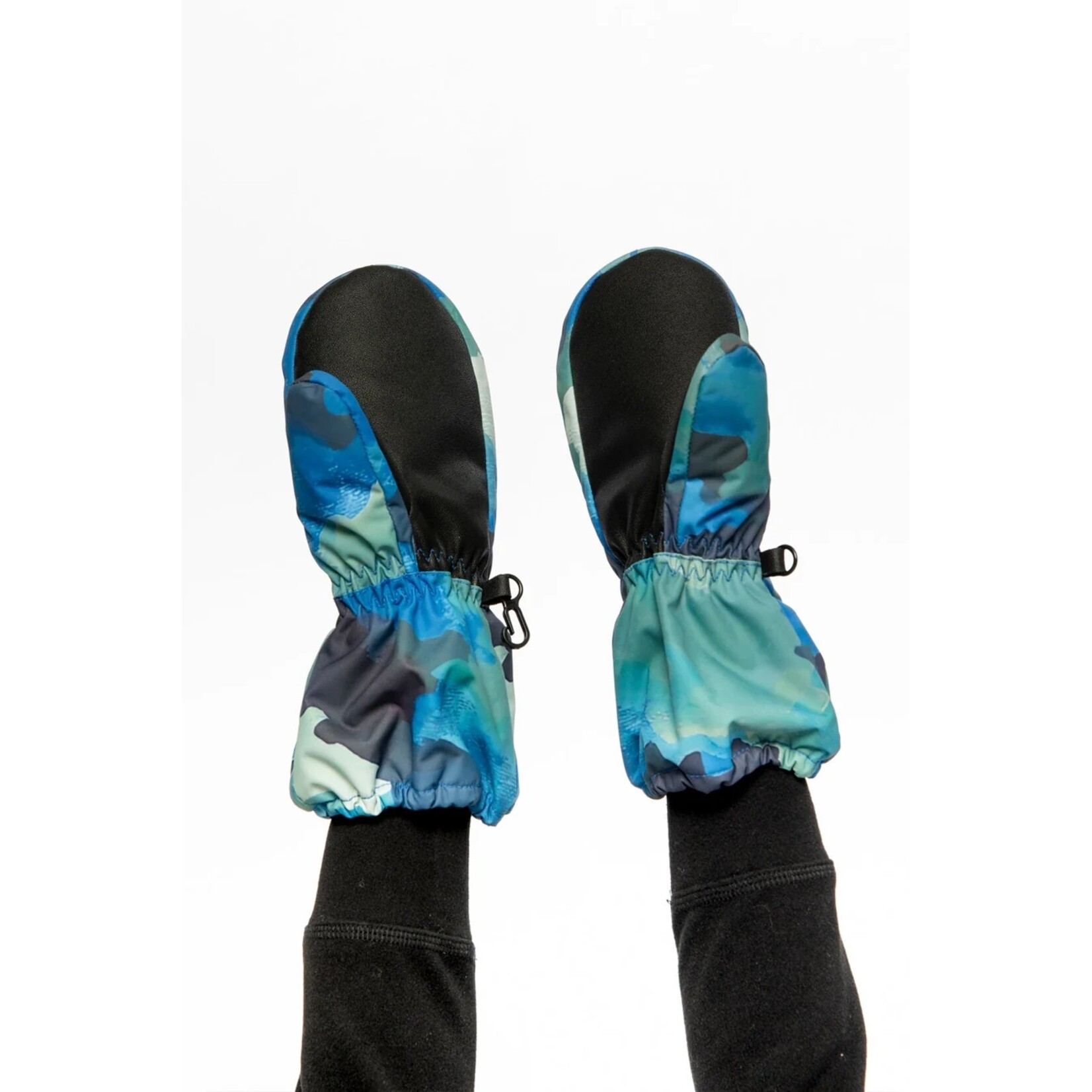 Deux par Deux DEUX PAR DEUX - 'PLAY' Winter Mittens - Blue Camouflage