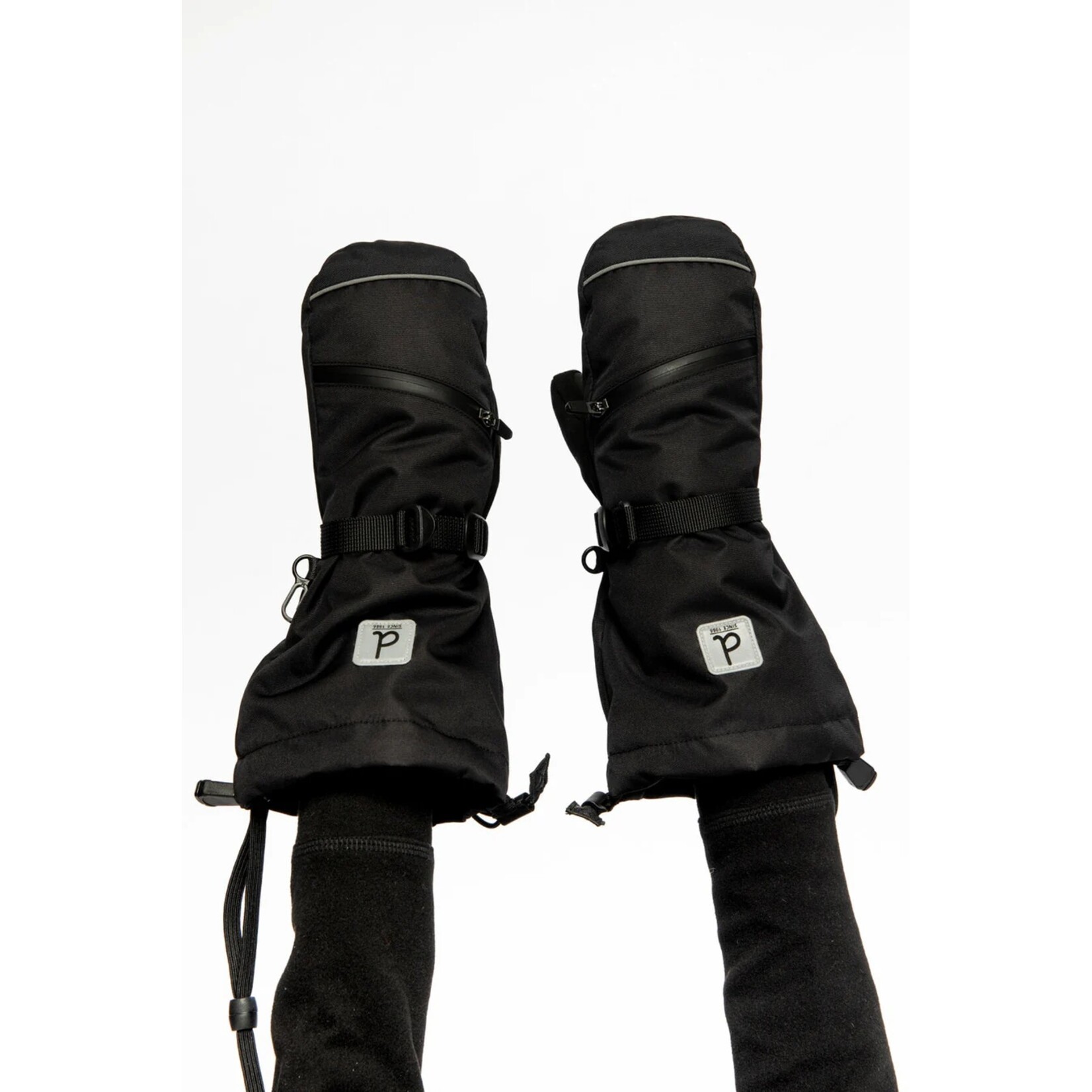 Deux par Deux DEUX PAR DEUX - 'Teknik' Winter Mittens - Black