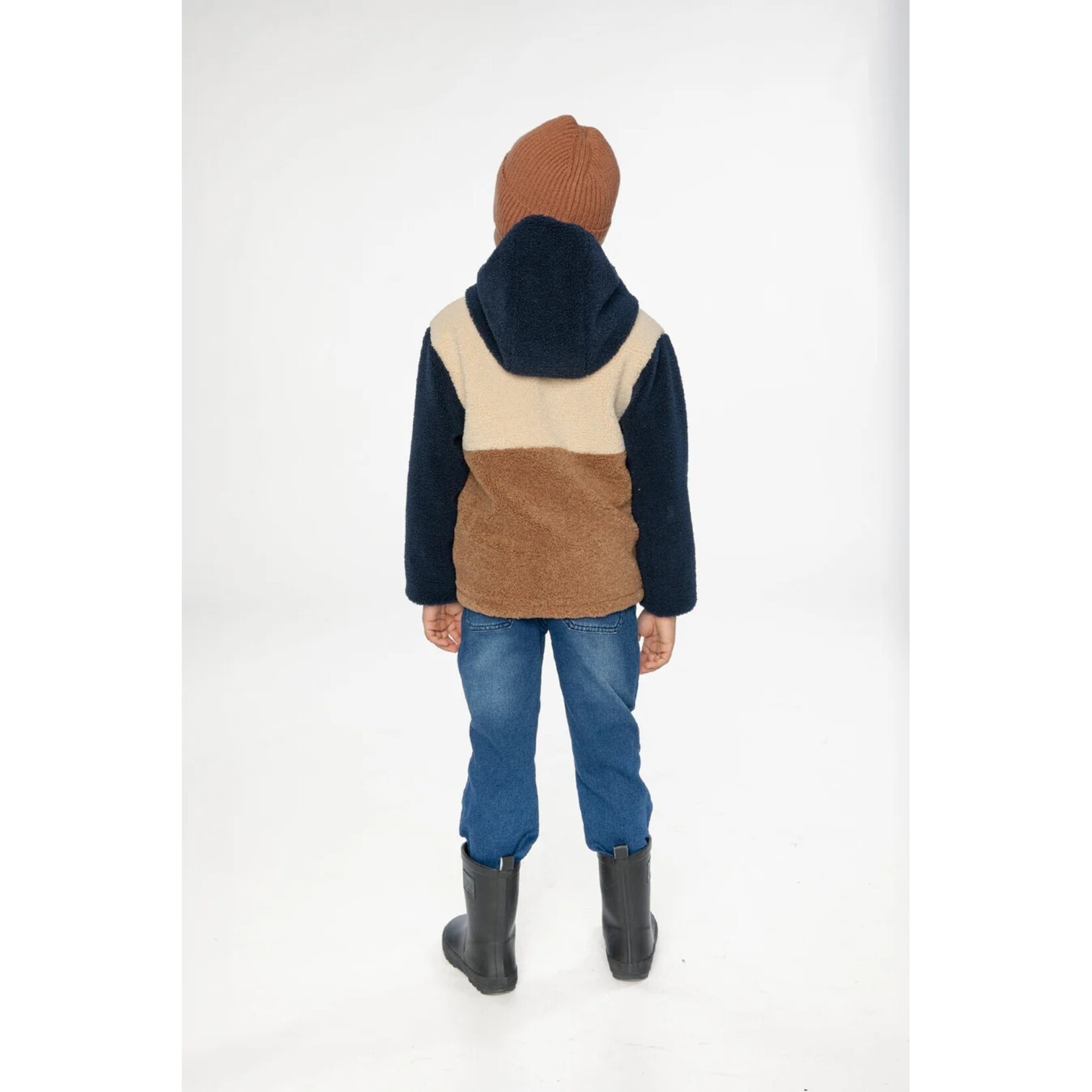 Deux par Deux DEUX PAR DEUX - Manteau mi-saison réversible bleu foncé, beige et brun 'Peacoat'