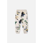 Deux par Deux DEUX PAR DEUX - Pantalon de jogging en molleton beige imprimé dinosaures 'Petits fossiles'