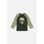 Deux par Deux DEUX PAR DEUX - T-shirt raglan turquoise foncé avec impression graphique inspirée de la nature