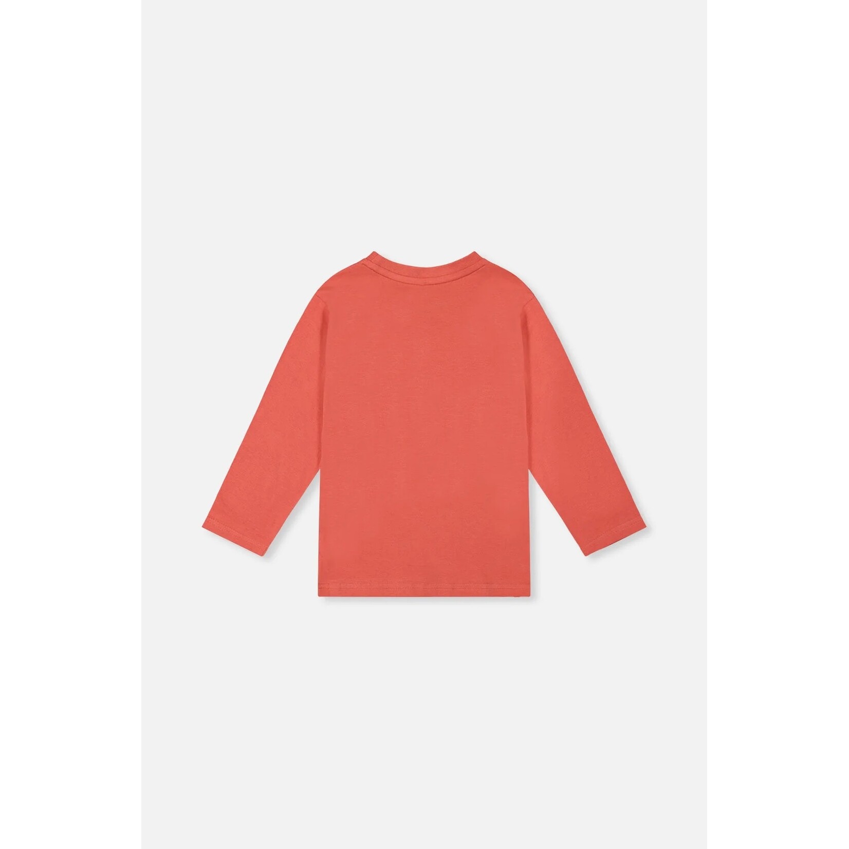 Deux par Deux DEUX PAR DEUX - Orange-pink long-sleeved T-shirt with polar bear graphic 'Nordic Buddies'