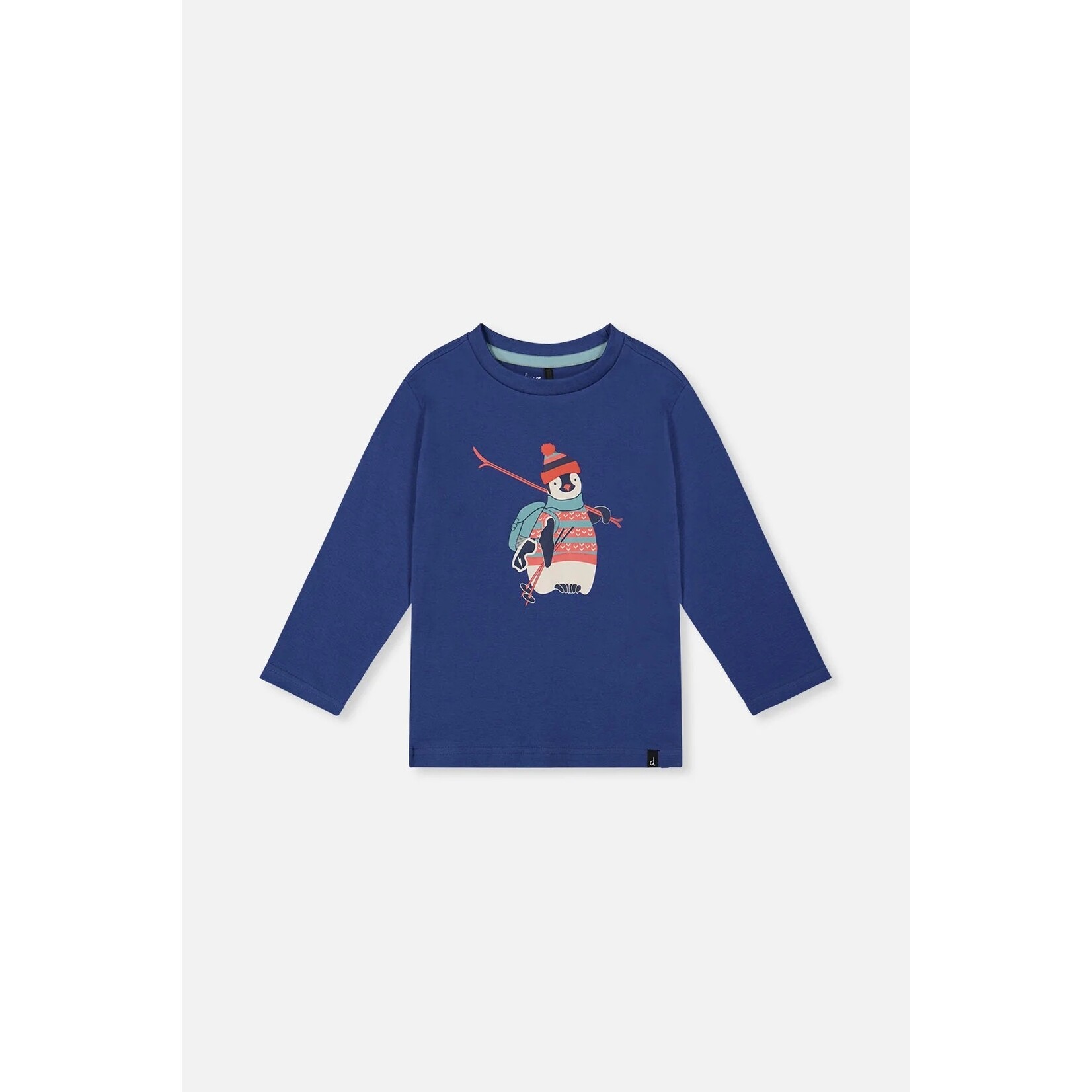 Deux par Deux DEUX PAR DEUX - T-shirt bleu à manches longues avec graphique de pingouin 'Copains nordiques'