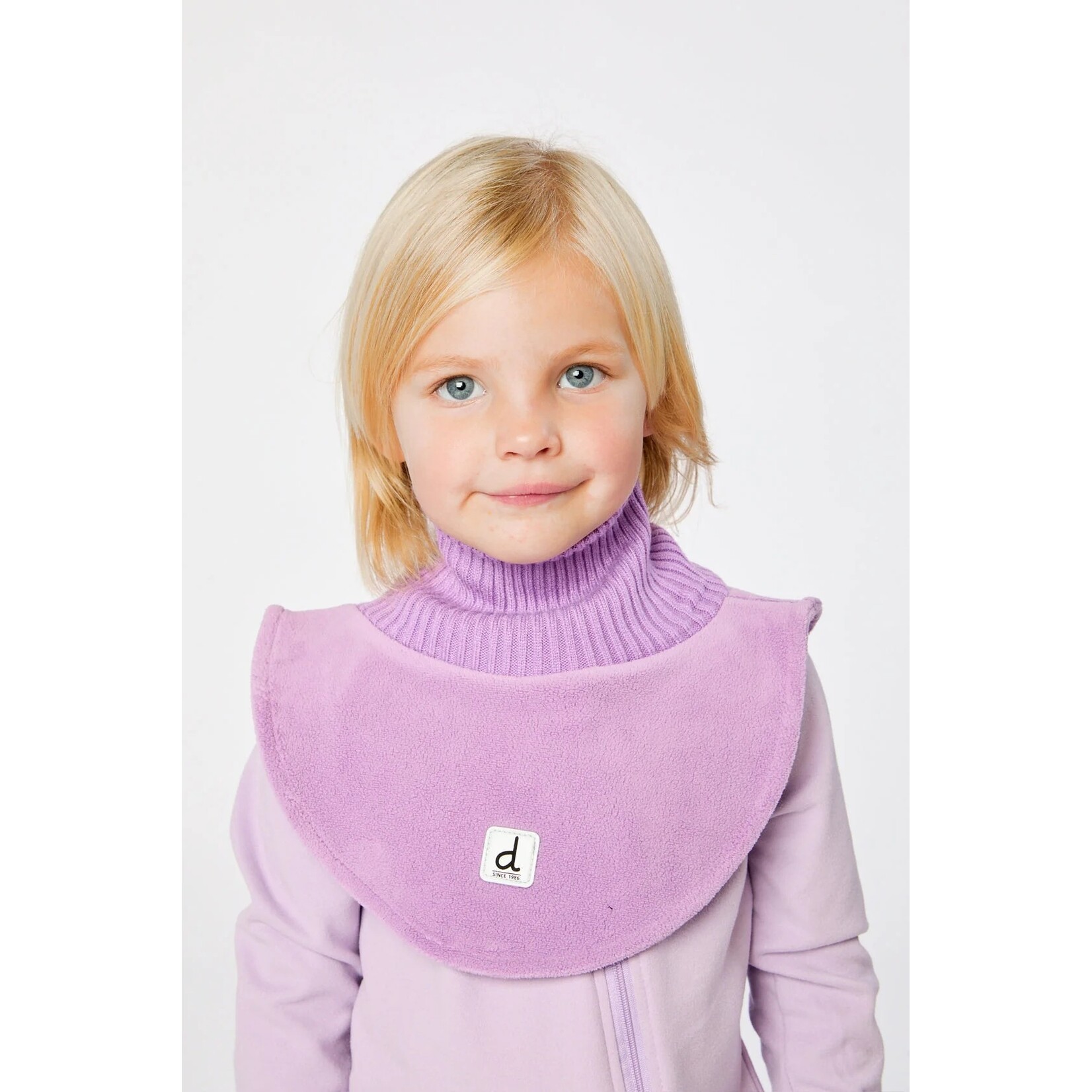 Deux par Deux DEUX PAR DEUX - Cache-cou avec plastron en polaire et tricot - Violet