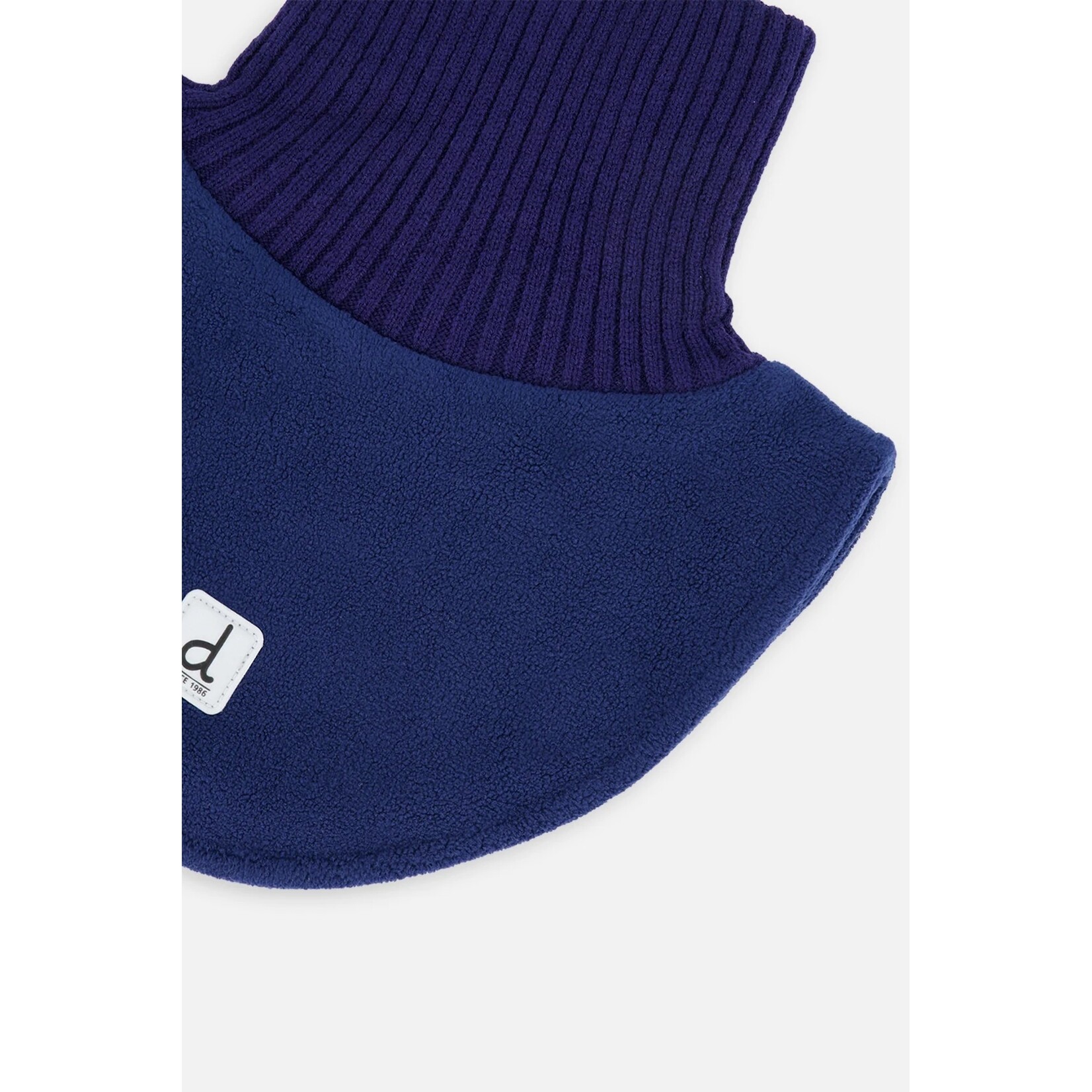 Deux par Deux DEUX PAR DEUX - Cache-cou avec plastron en polaire et tricot - Bleu marine