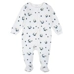 Petit Lem PETIT LEM - Blueberry Print on Off White ribbed Pajama