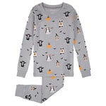 Petit Lem PETIT LEM - Ensemble pyjama d'Halloween gris avec imprimé chiens et citrouilles (2 pcs.)