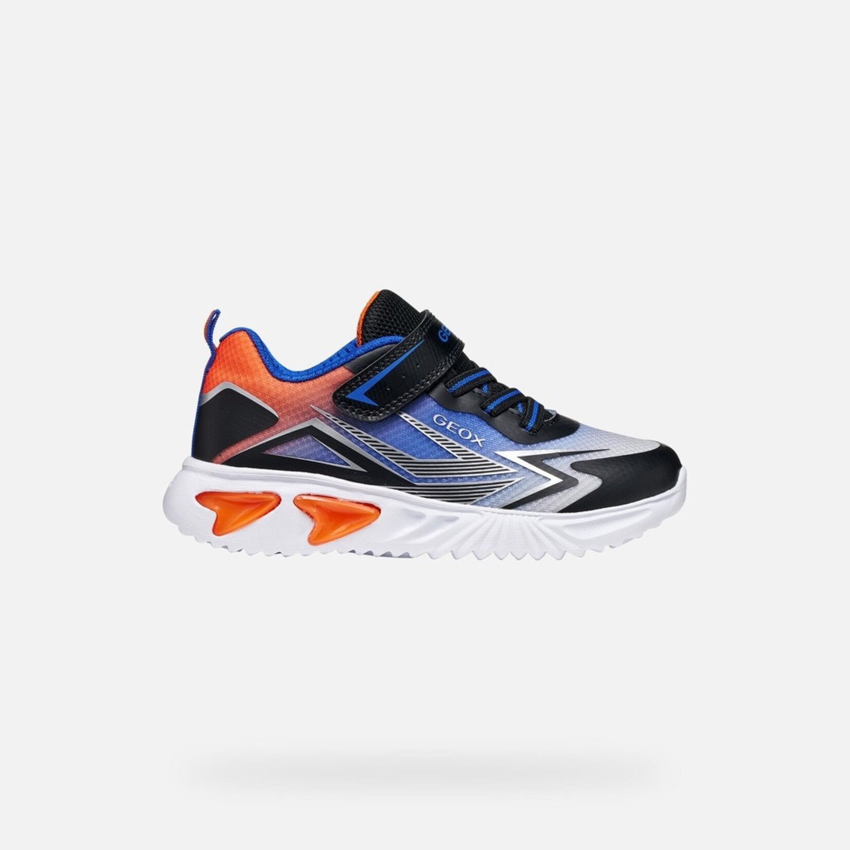 Geox GEOX - Chaussures de sport avec lumières 'J. Assister - Black/Orange'