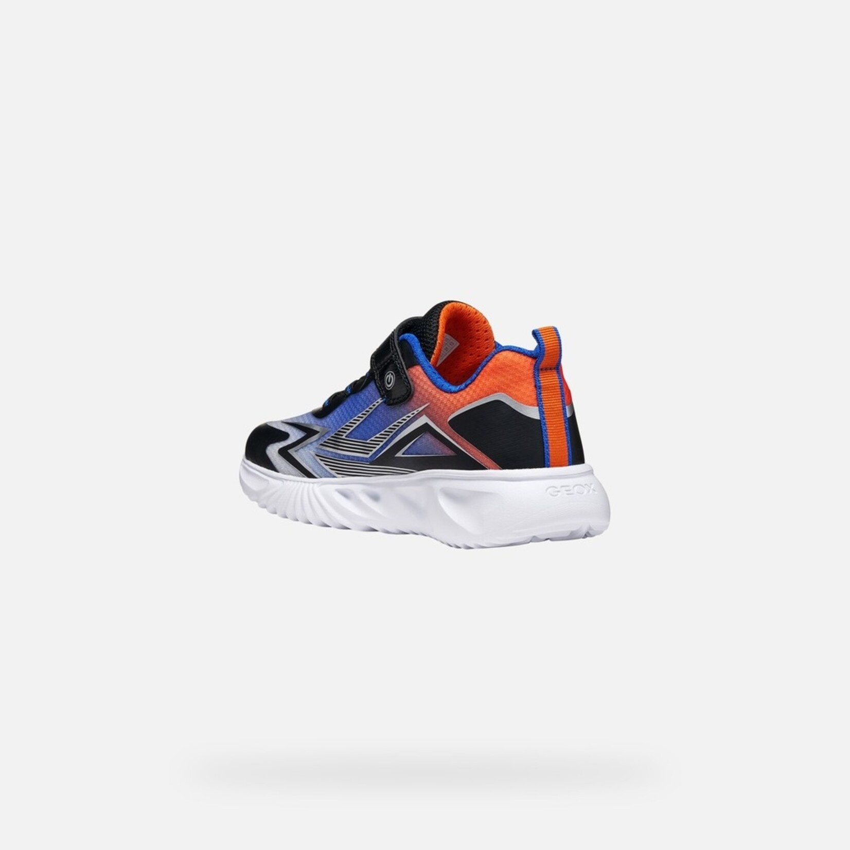 Geox GEOX - Chaussures de sport avec lumières 'J. Assister - Black/Orange'