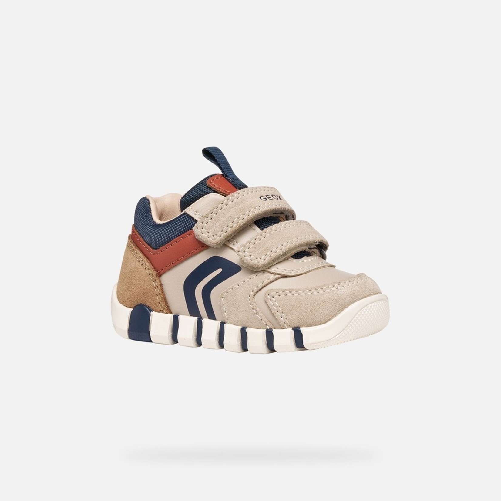 Geox GEOX - Chaussures de sport premiers pas 'B. Iupidoo - Light Taupe/Orange'