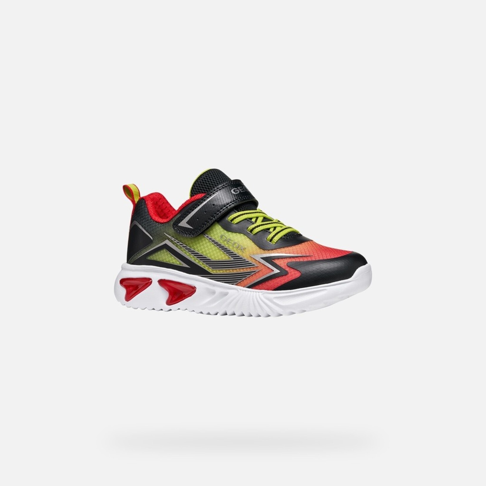 Geox GEOX - Chaussures de sport avec lumières 'J. Assister - Black/Red'