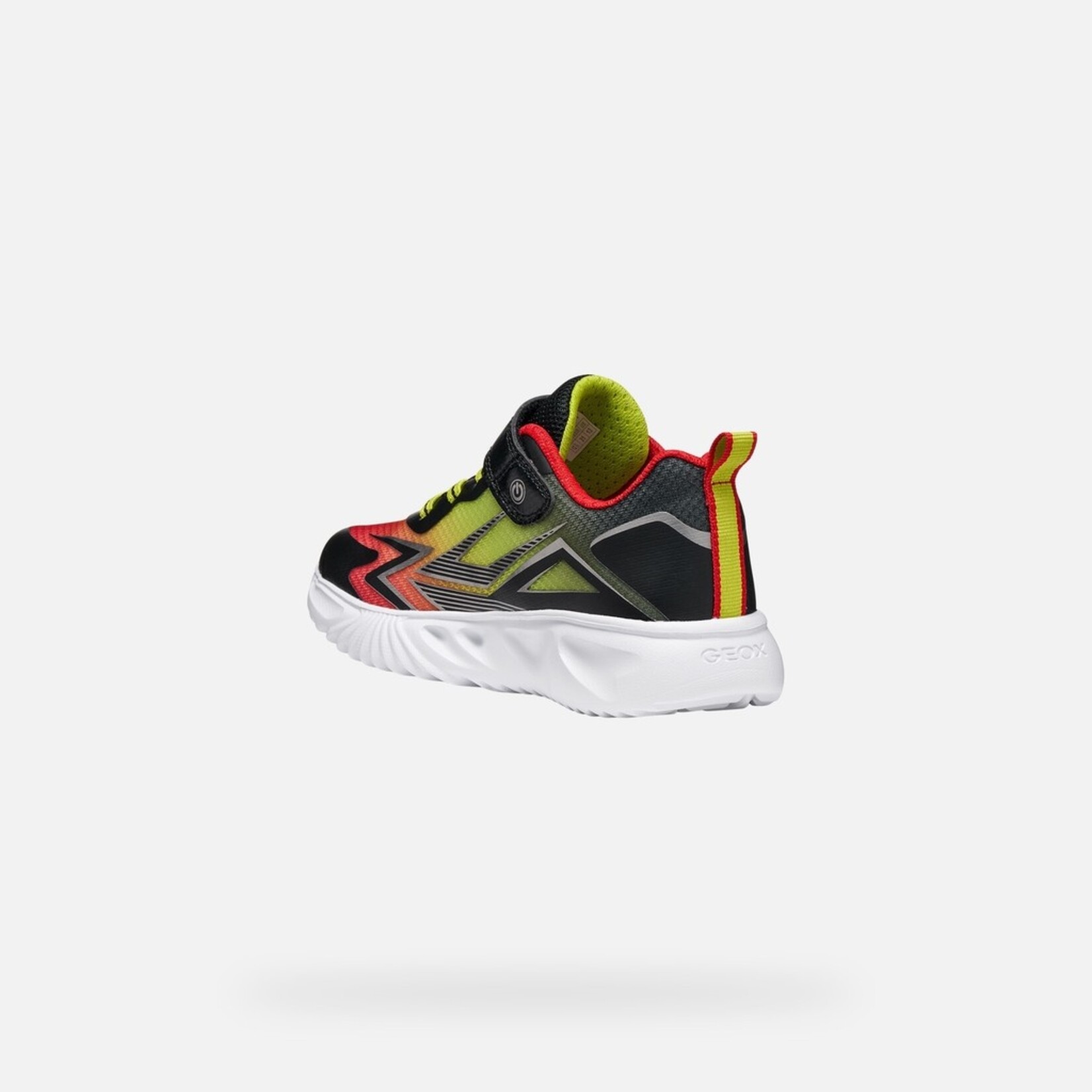 Geox GEOX - Chaussures de sport avec lumières 'J. Assister - Black/Red'