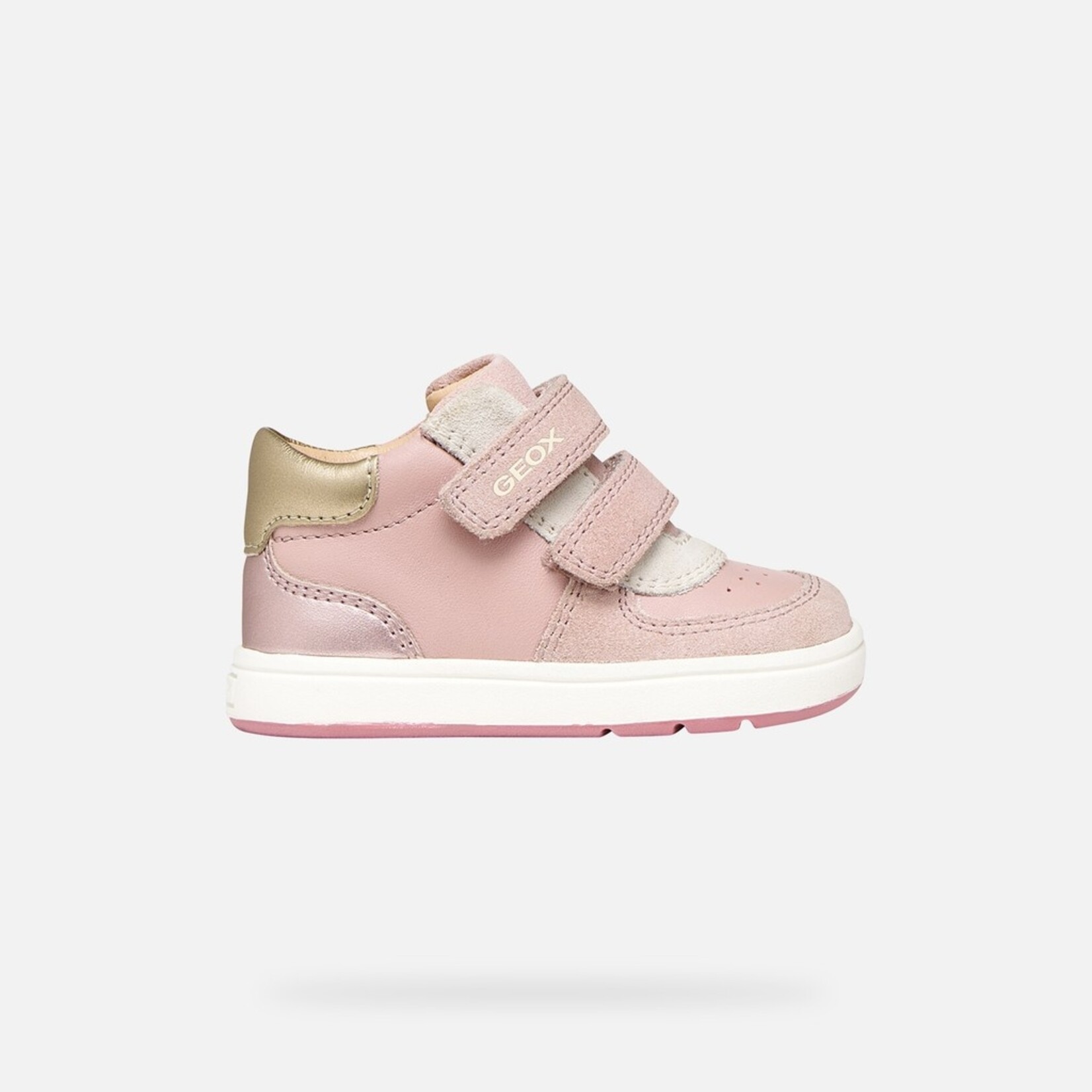 Geox GEOX - Chaussures à velcro 'B Biglia - Rose/Light gold'