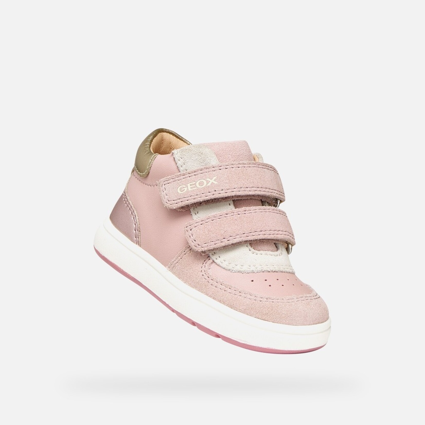 Geox GEOX - Chaussures à velcro 'B Biglia - Rose/Light gold'