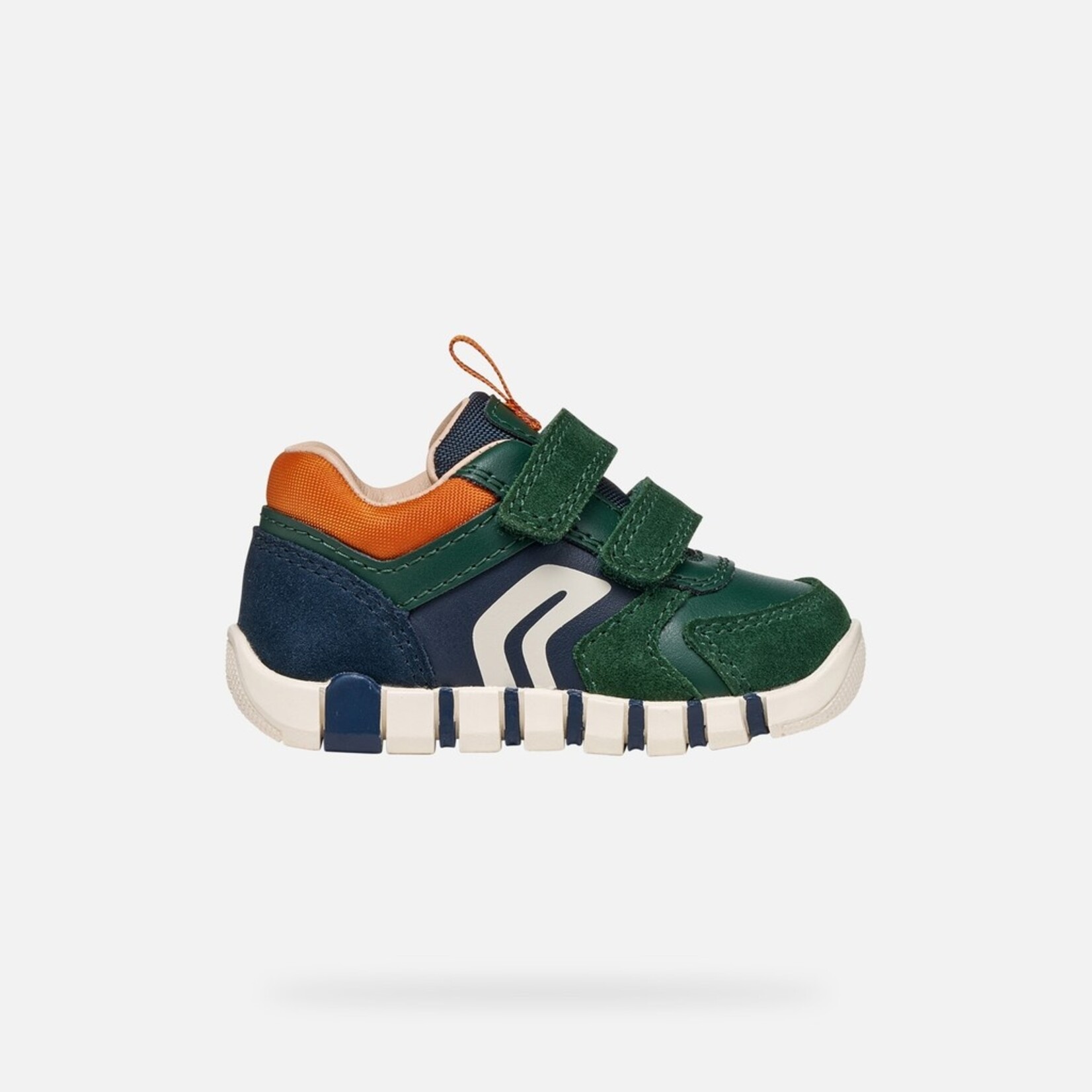 Geox GEOX - Chaussures de sport premiers pas 'B. Iupidoo - Forest/Orange'