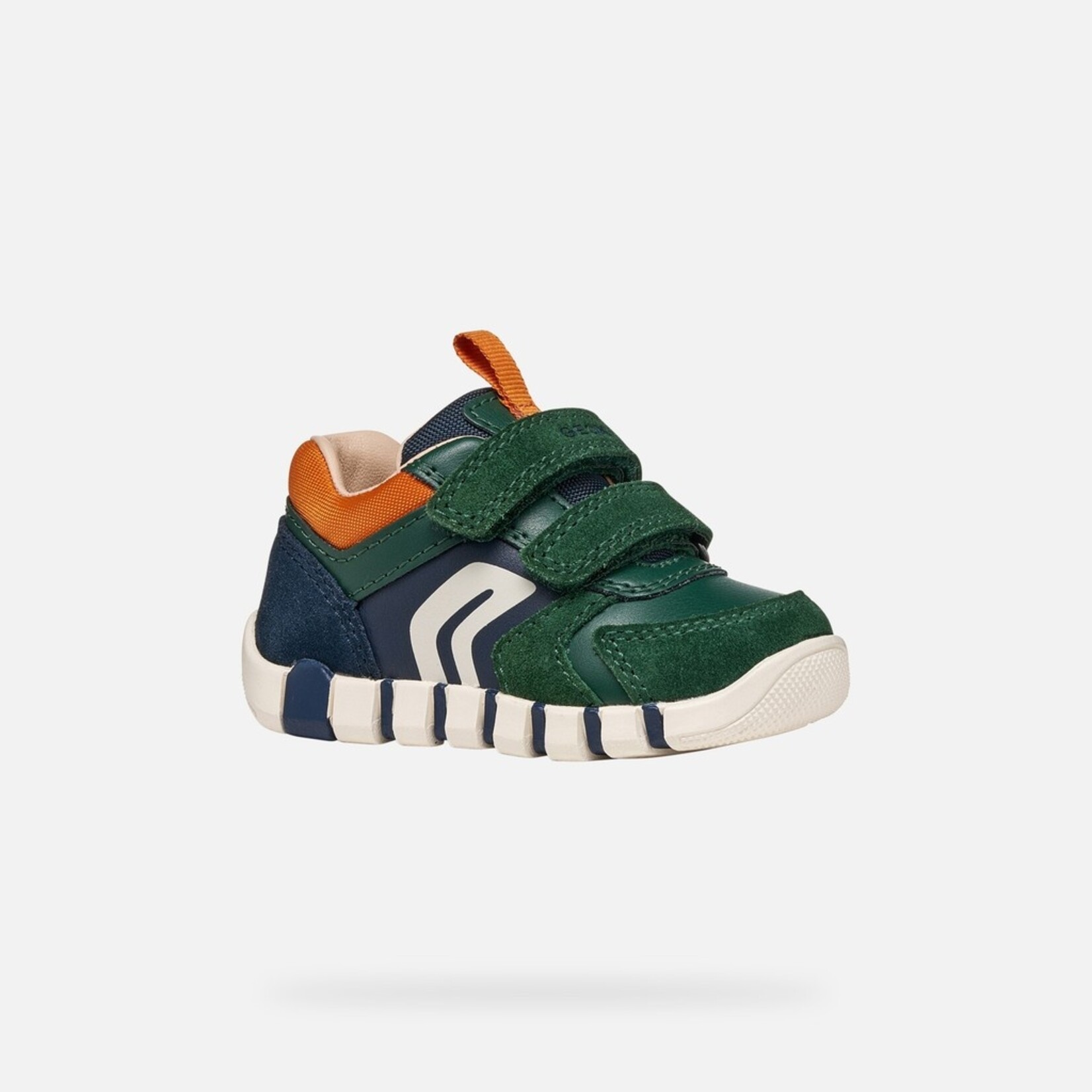 Geox GEOX - Chaussures de sport premiers pas 'B. Iupidoo - Forest/Orange'