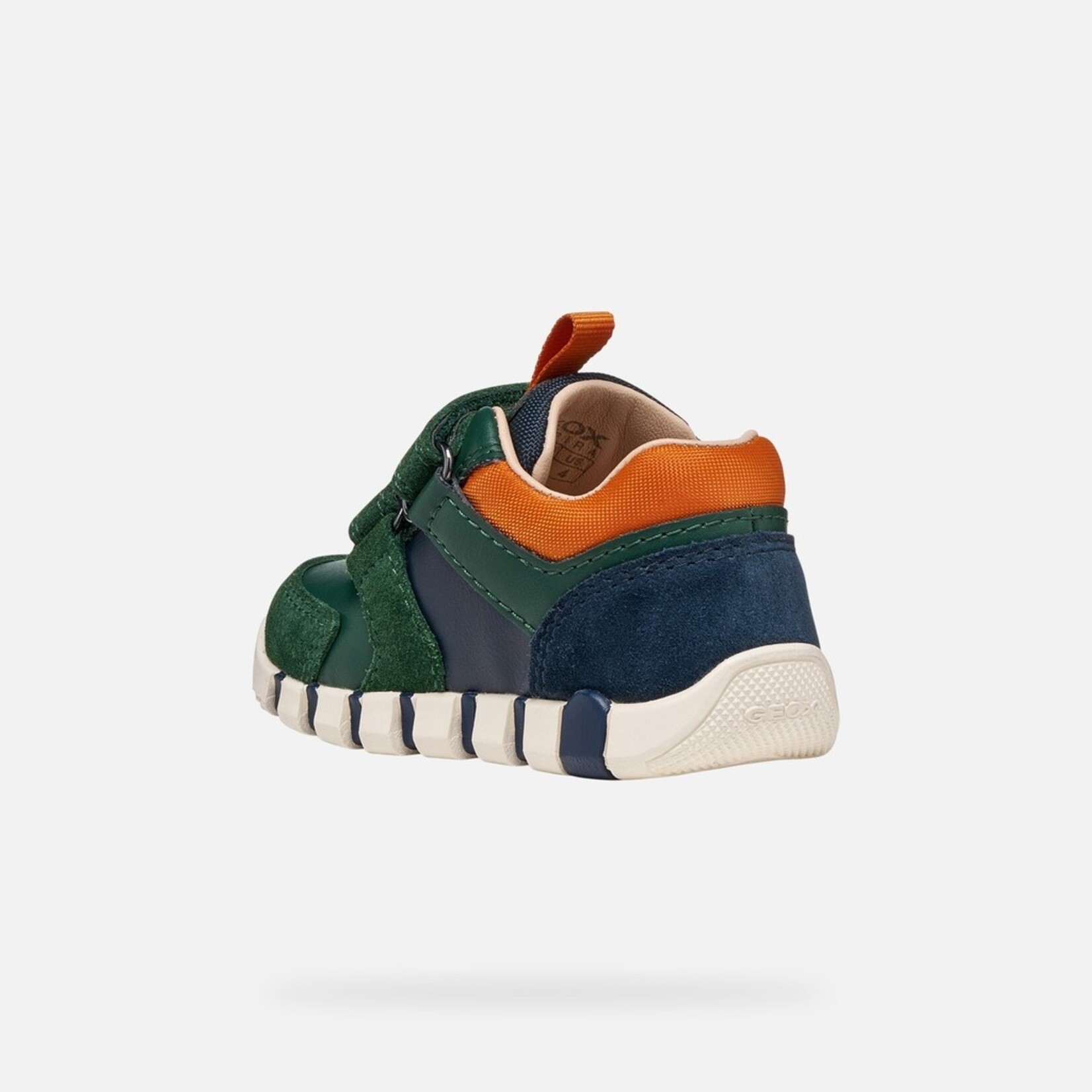 Geox GEOX - Chaussures de sport premiers pas 'B. Iupidoo - Forest/Orange'