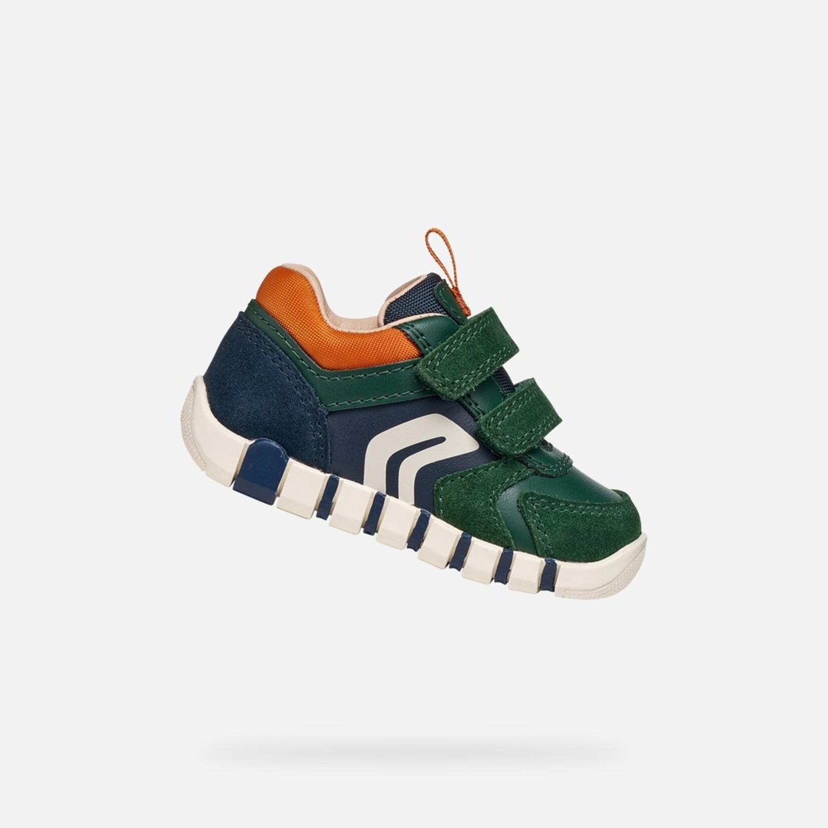 Geox GEOX - Chaussures de sport premiers pas 'B. Iupidoo - Forest/Orange'