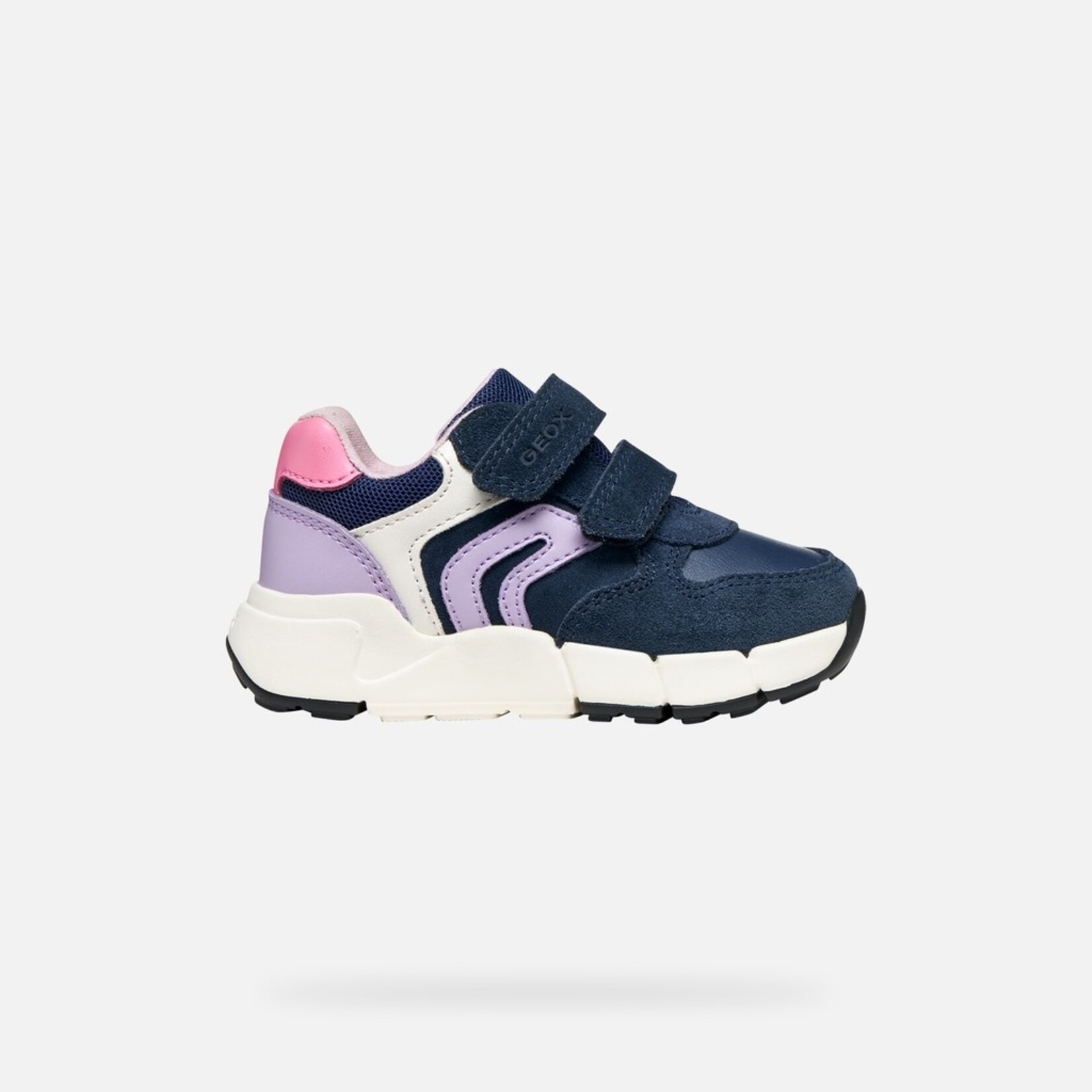 Geox GEOX - Chaussures de sport à velcro 'B Flexyper Mini - Navy/Lilac'