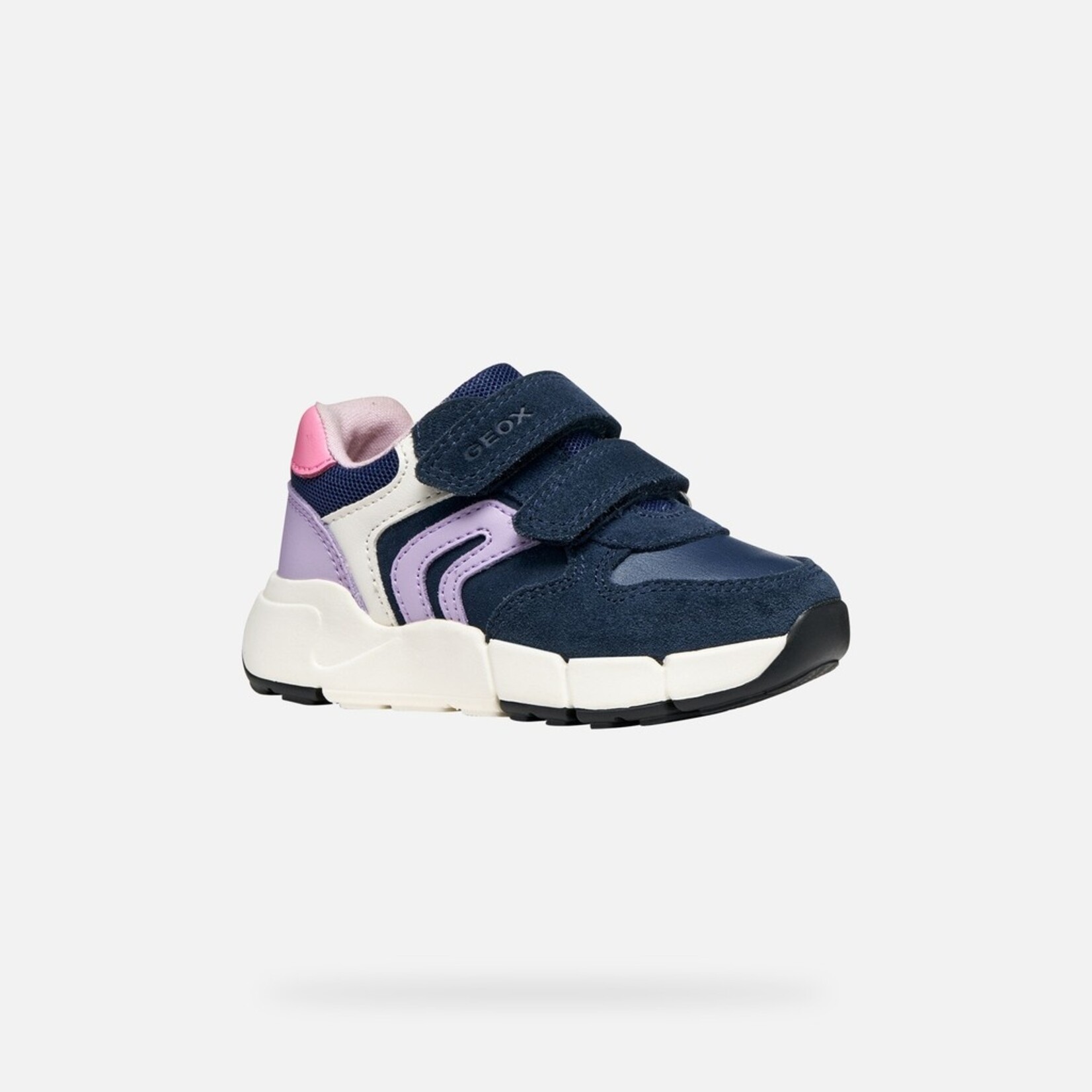 Geox GEOX - Chaussures de sport à velcro 'B Flexyper Mini - Navy/Lilac'