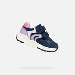 Geox GEOX - Chaussures de sport à velcro 'B Flexyper Mini - Navy/Lilac'