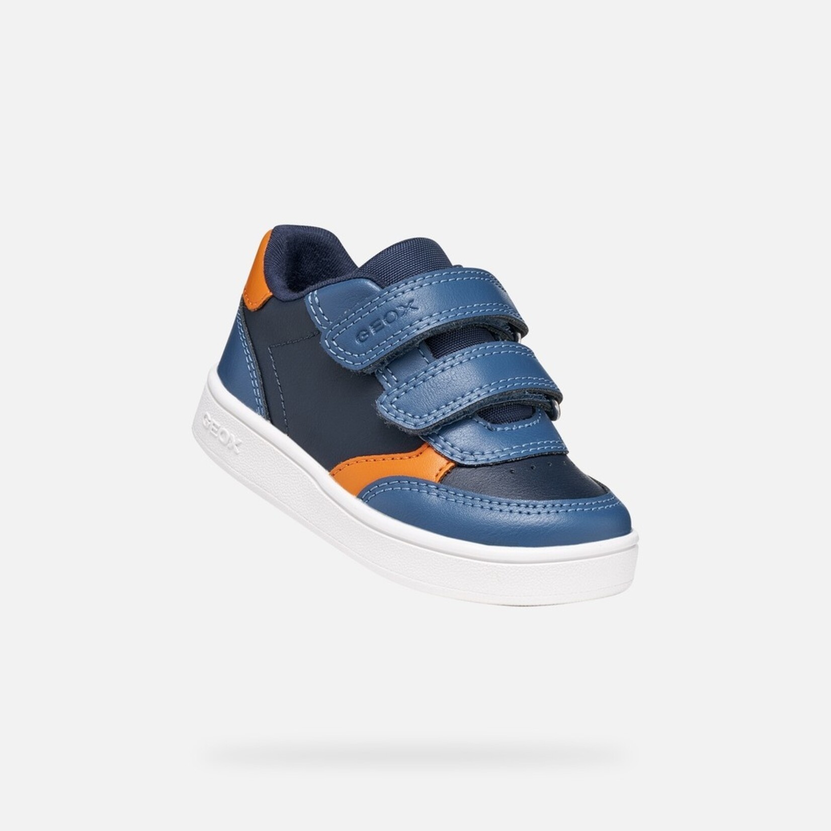 Geox GEOX - Chaussures de cuir synthétique 'B. Eclyper - Navy/Orange'