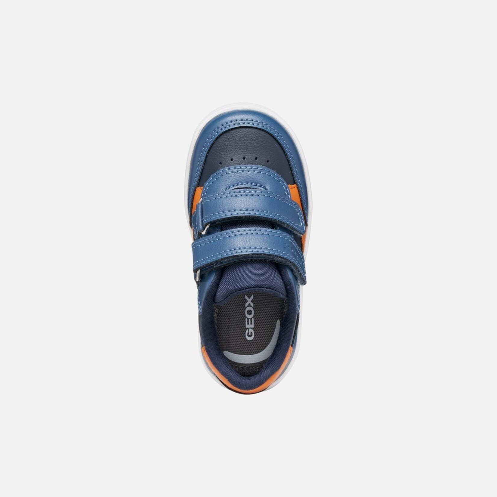 Geox GEOX - Chaussures de cuir synthétique 'B. Eclyper - Navy/Orange'