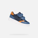 Geox GEOX - Chaussures de cuir synthétique 'B. Eclyper - Navy/Orange'